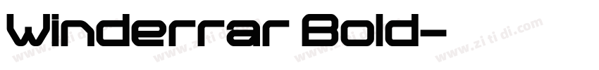 Winderrar Bold字体转换